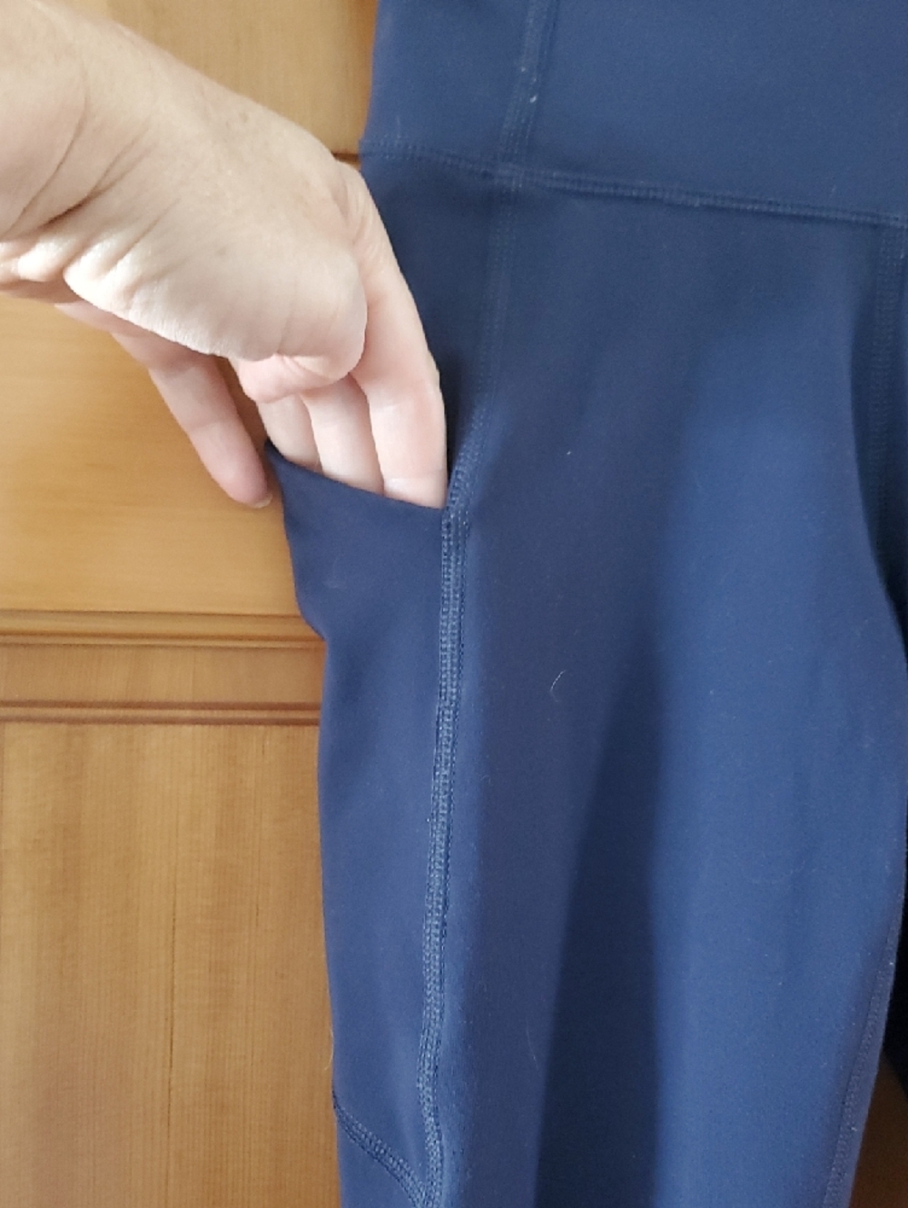 Fabletics PureLuxe Navy High Waist 7/8 Leggings - Picture 5 of 8